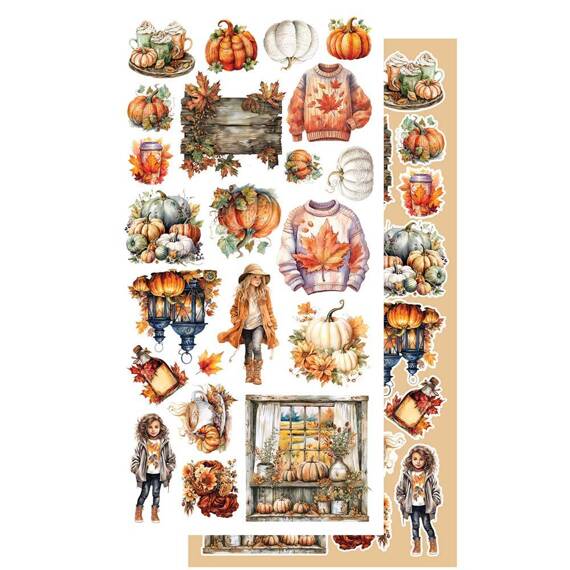 ALCHEMY OF ART 15x30cm doppelseitig Scrapbooking Papier 250g,  In Autumn Colors