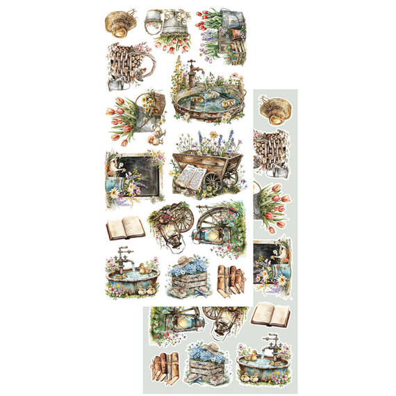 ALCHEMY OF ART 15x30cm doppelseitig Scrapbooking Papier 250g, Ostern