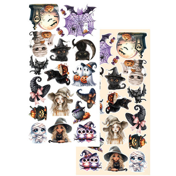 ALCHEMY OF ART 15x30cm doppelseitig Scrapbooking Papier 250g,  rick or treat - Happy Halloween