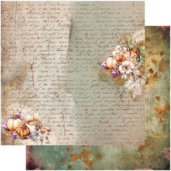 ALCHEMY OF ART 24Blatt 15x15cm doppelseitig Scrapbooking Papier, In Autumn Colors