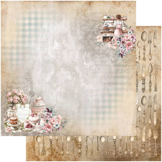 ALCHEMY OF ART 24Blatt 15x15cm doppelseitig Scrapbooking Papier,  Recipe for happiness