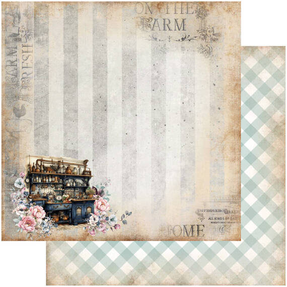 ALCHEMY OF ART 24Blatt 15x15cm doppelseitig Scrapbooking Papier,  Recipe for happiness