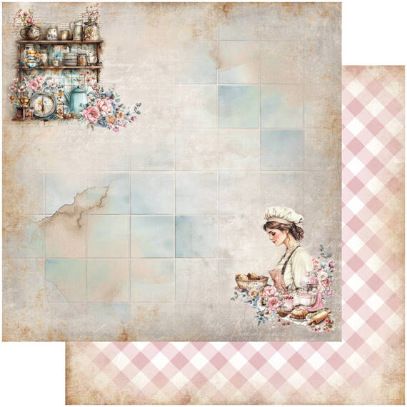 ALCHEMY OF ART 24Blatt 15x15cm doppelseitig Scrapbooking Papier,  Recipe for happiness