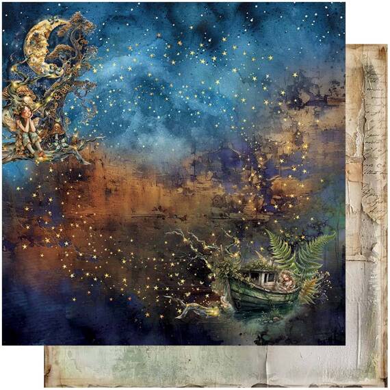 ALCHEMY OF ART 24Blatt 15x15cm doppelseitig Scrapbooking Papier, Tales of moss and fern