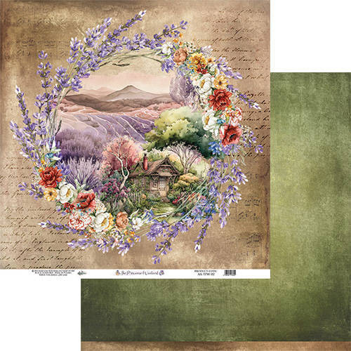 ALCHEMY OF ART 6Blatt 30x30cm doppelseitig Scrapbooking Papier 250g, The Provence Weekend