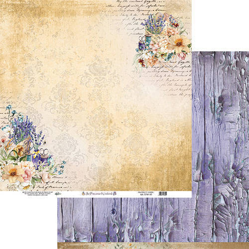 ALCHEMY OF ART 6Blatt 30x30cm doppelseitig Scrapbooking Papier 250g, The Provence Weekend