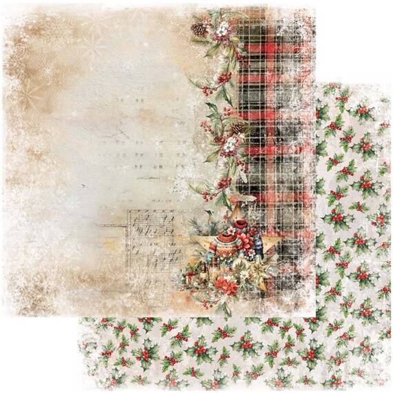 ALCHEMY OF ART 6Blatt 30x30cm doppelseitig Scrapbooking Papier, Ho Ho Ho