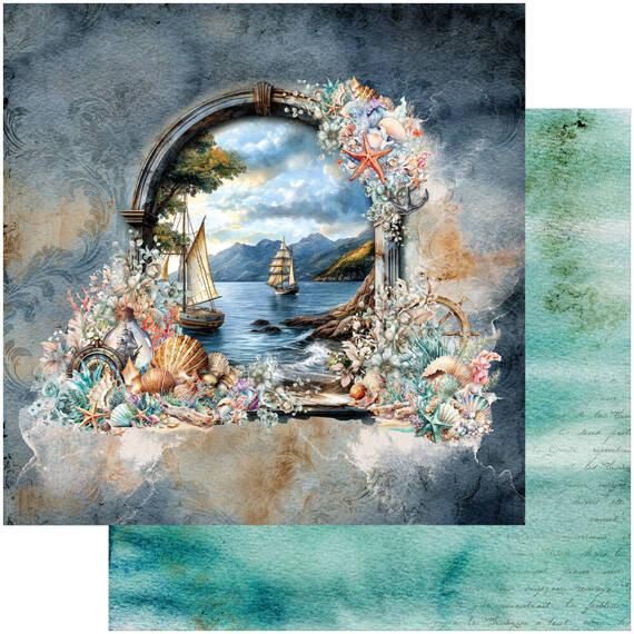 ALCHEMY OF ART 6Blatt 30x30cm doppelseitig Scrapbooking Papier, Underwater World