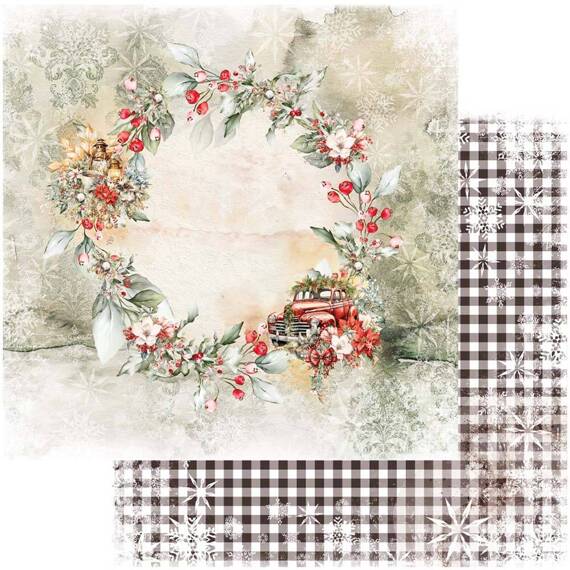 ALCHEMY OF ART Set 12Blatt 20x20cm doppelseitig Scrapbooking Papier, Ho Ho Ho