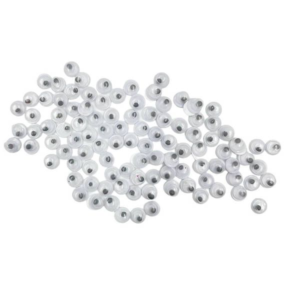 AUGEN Wimpern Plastik Googly Eyes Basteln Puppen  4mm/100 Stk.