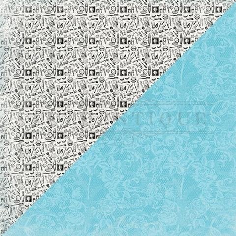 AUTHENTIQUE 30x30cm doppelseitig Scrapbooking Design Papier, Glamour GLA002