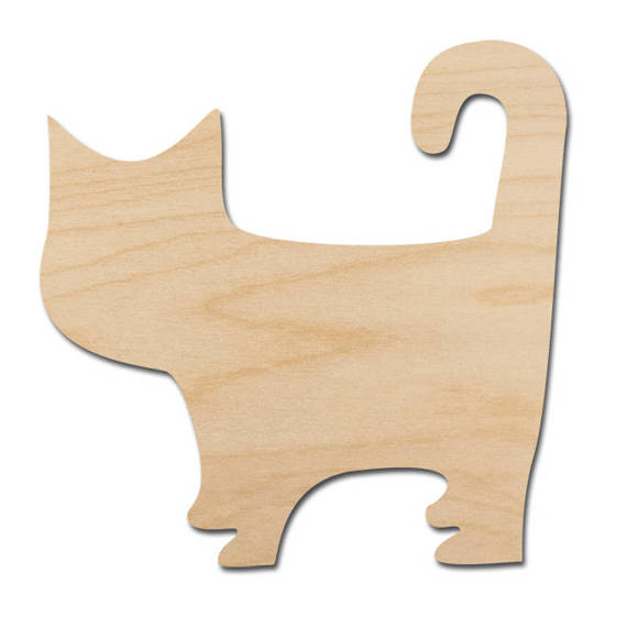 Anhänger aus Holz - Katze - Dekor