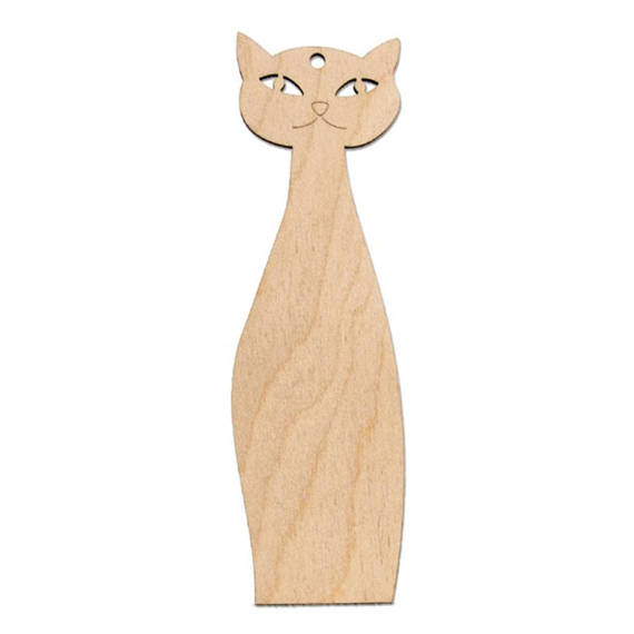 Anhänger aus Holz , Ornament - Katze 20 cm - Dekor