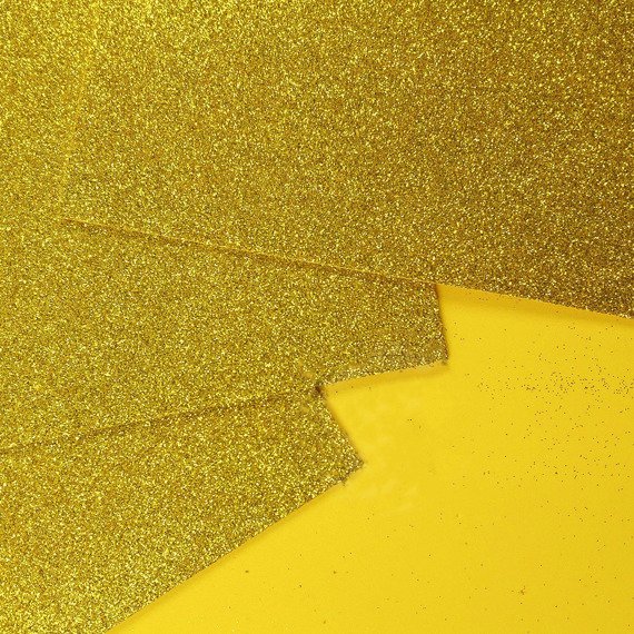 BASTELSCHAUM Glitter 2mm/20x30 cm - gold 1 Stk. 