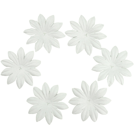 BLUMEN/ Blütenblätter weiß - 35mm - 100St.