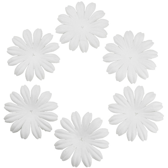 BLUMEN/ Blütenblätter weiß - 50mm - 100 St.