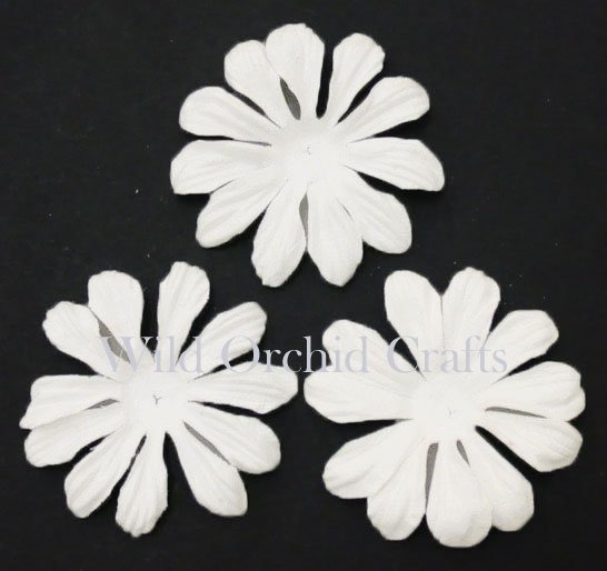 BLUMEN/ Blütenblätter weiß - 65mm - 100St.