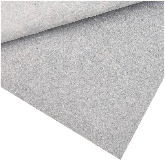 Bastelfilz mit Glitzer 30x40cm Dekofilz Filzplatten Filzstoff 1mm, beige-grau