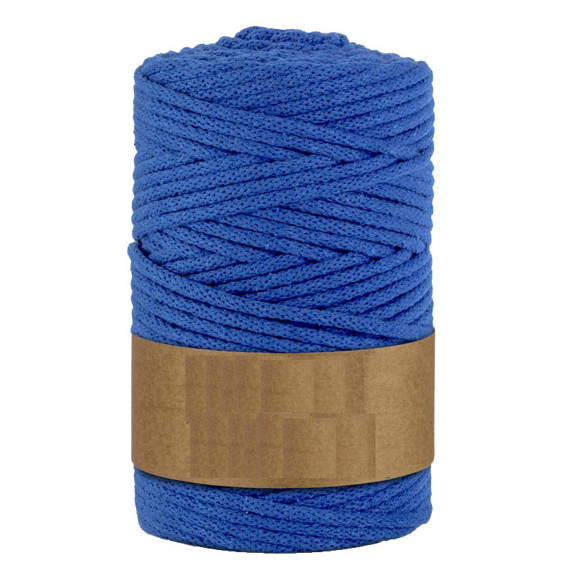 Baumwollkordel 5mm Seil aus Baumwolle mit Polyester Kern 100m - dunkelblau