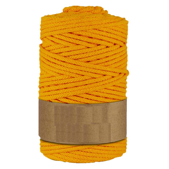 Baumwollkordel 5mm Seil aus Baumwolle mit Polyester Kern 100m  - gold