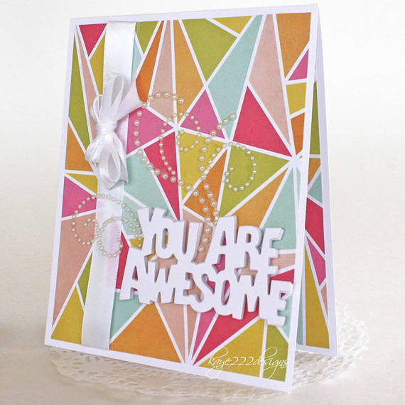 CHEERY LYNN Stanzform Präge Stanzschablone Cutting Die - You Are Awesome