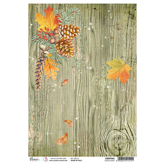 CIAO BELLA Reispapier Decoupage Bastelpapier Softpapier, Fallen leaves