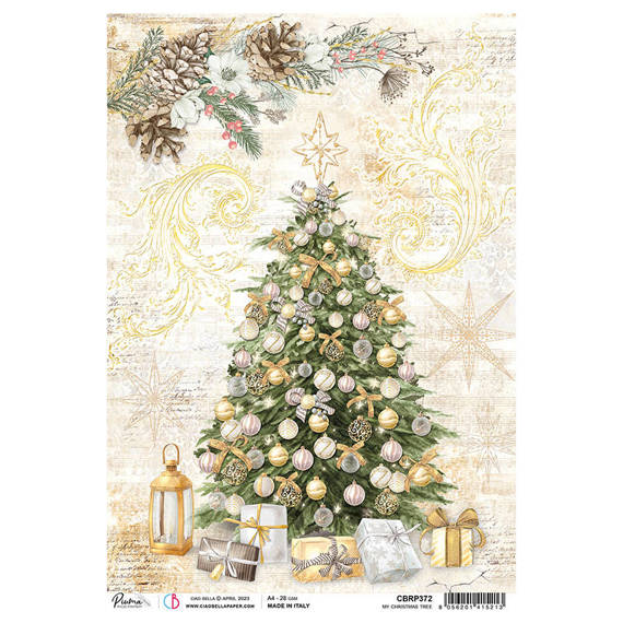 CIAO BELLA Reispapier Decoupage Bastelpapier Softpapier, My Christmas tree