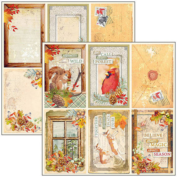 CIAO BELLA Satz 11Stk 30x30cm doppelseitigen Scrapbooking Papier - Into the wild