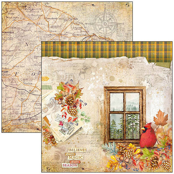 CIAO BELLA Satz 11Stk 30x30cm doppelseitigen Scrapbooking Papier - Into the wild