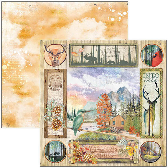 CIAO BELLA Satz 11Stk 30x30cm doppelseitigen Scrapbooking Papier - Into the wild