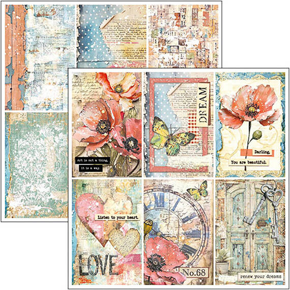 CIAO BELLA Satz 11Stk  doppelseitigen Scrapbooking Papier 30x30cm - Majestic Dream