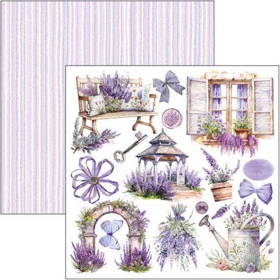 CIAO BELLA Satz 24Stk 15x15cm doppelseitigen Scrapbooking Papier - Morning in Provence