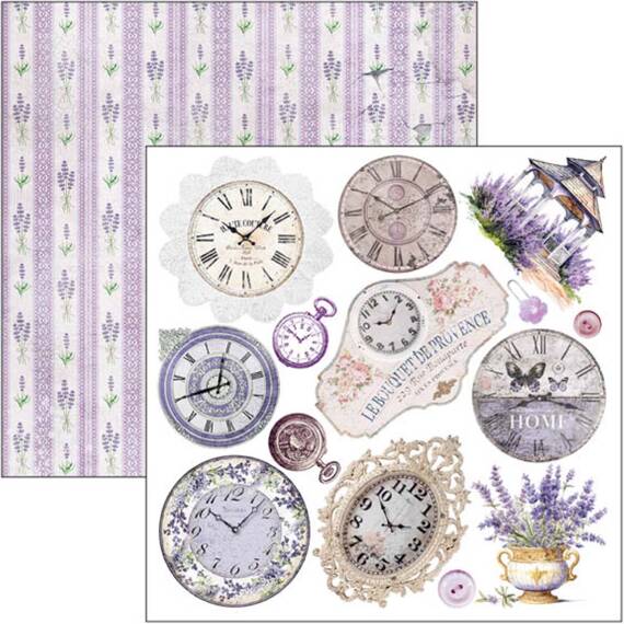 CIAO BELLA Satz 24Stk 15x15cm doppelseitigen Scrapbooking Papier - Morning in Provence