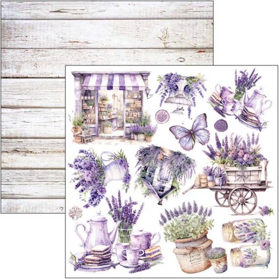 CIAO BELLA Satz 24Stk 15x15cm doppelseitigen Scrapbooking Papier - Morning in Provence