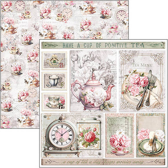 CIAO BELLA Satz 7 Stk doppelseitigen Scrapbooking Papier 30x30cm - Timeless Moments