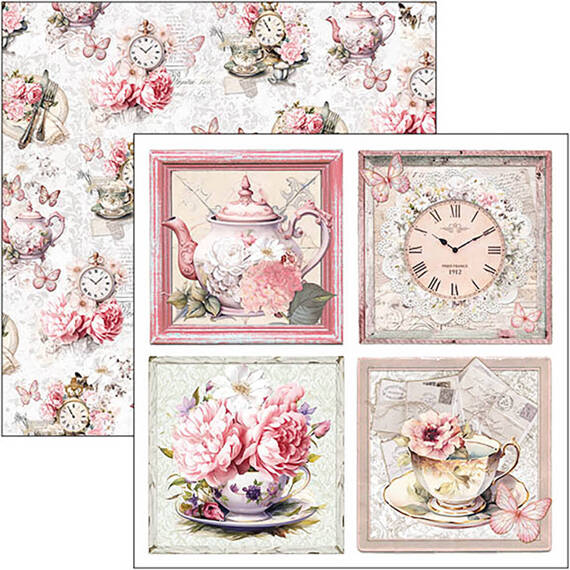 CIAO BELLA Satz 7 Stk doppelseitigen Scrapbooking Papier 30x30cm - Timeless Moments