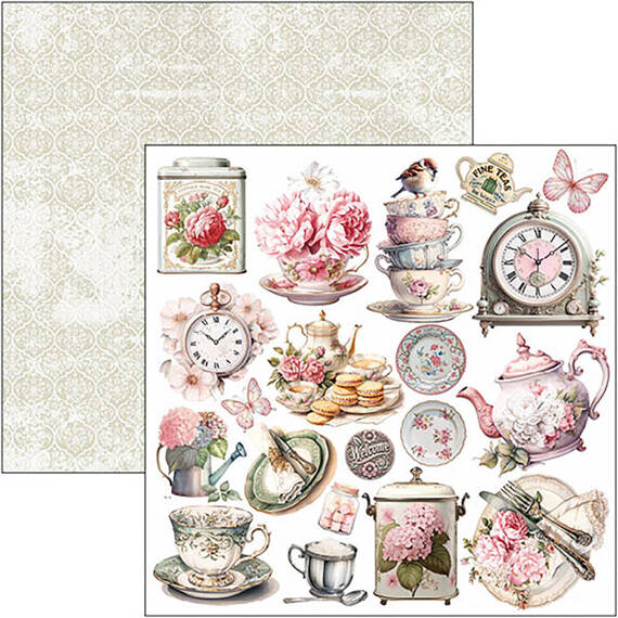 CIAO BELLA Satz 7 Stk doppelseitigen Scrapbooking Papier 30x30cm - Timeless Moments