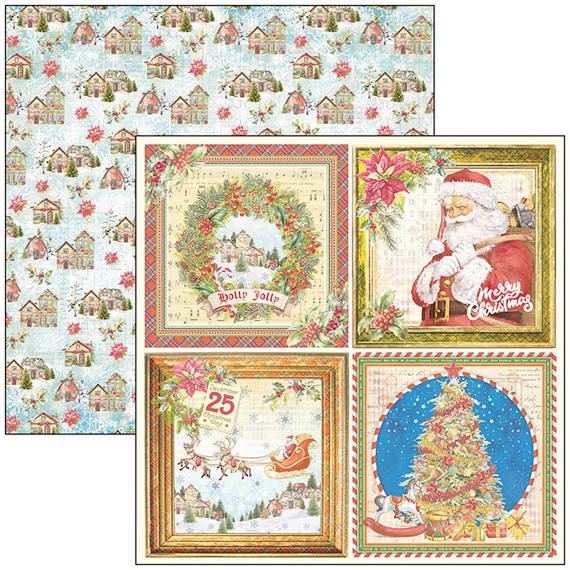 CIAO BELLA Satz 7Stk 30x30cm doppelseitigen Scrapbooking Papier - Dear santa