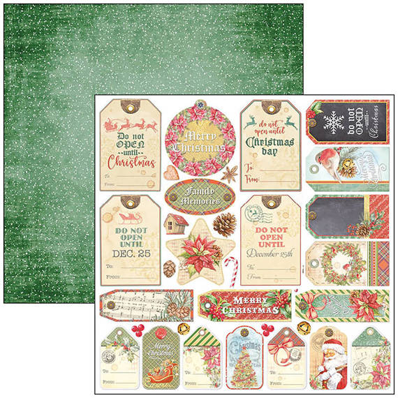 CIAO BELLA Satz 7Stk 30x30cm doppelseitigen Scrapbooking Papier - Dear santa