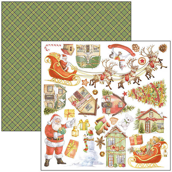 CIAO BELLA Satz 7Stk 30x30cm doppelseitigen Scrapbooking Papier - Dear santa