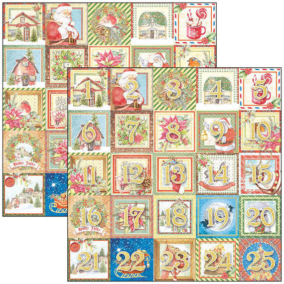 CIAO BELLA Satz 7Stk 30x30cm doppelseitigen Scrapbooking Papier - Dear santa