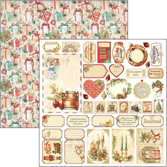 CIAO BELLA Satz 7Stk 30x30cm doppelseitigen Scrapbooking Papier - The Nutcracker