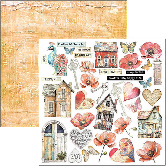 CIAO BELLA Satz 7Stk doppelseitigen Scrapbooking Papier 30x30cm -  Majestic Dream