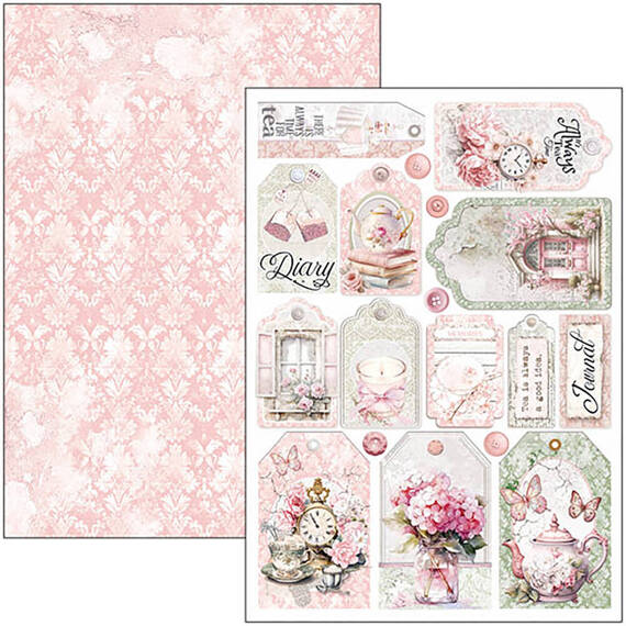 CIAO BELLA Satz 8 Stk doppelseitigen Scrapbooking Papier A4 - Timeless Moments