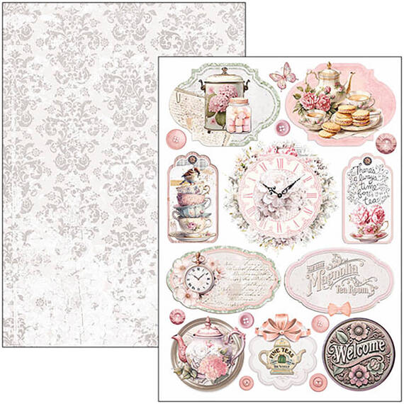 CIAO BELLA Satz 8 Stk doppelseitigen Scrapbooking Papier A4 - Timeless Moments