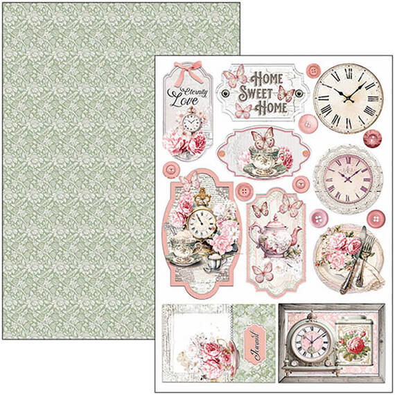 CIAO BELLA Satz 8 Stk doppelseitigen Scrapbooking Papier A4 - Timeless Moments