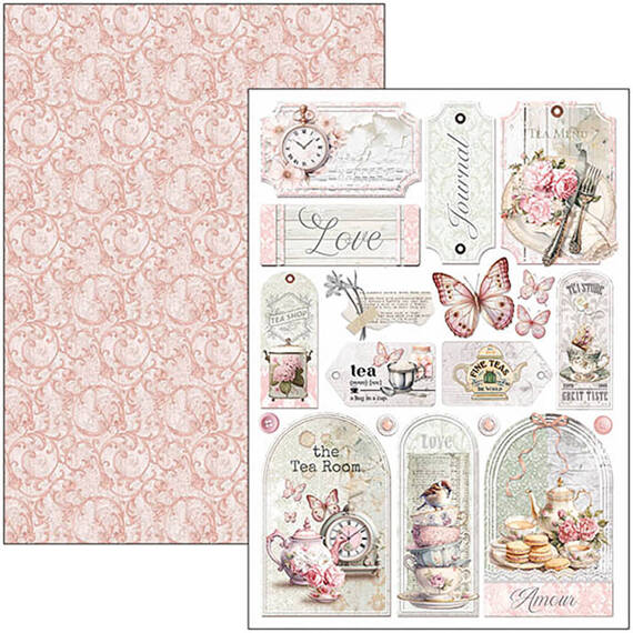 CIAO BELLA Satz 8 Stk doppelseitigen Scrapbooking Papier A4 - Timeless Moments