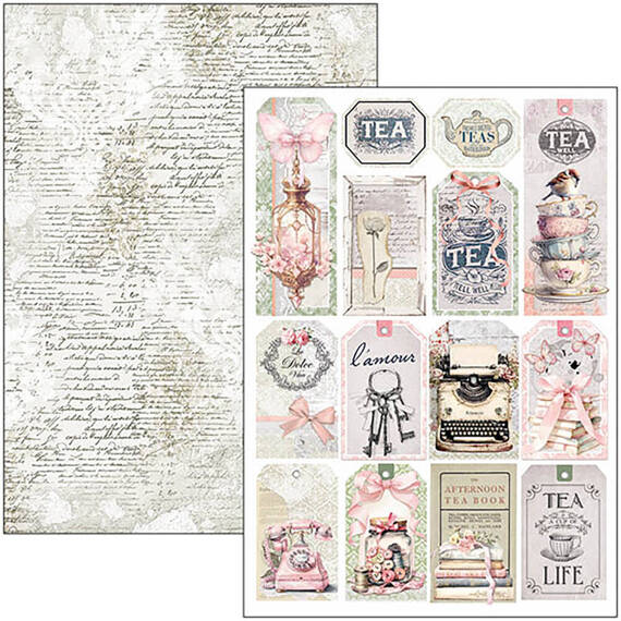 CIAO BELLA Satz 8 Stk doppelseitigen Scrapbooking Papier A4 - Timeless Moments