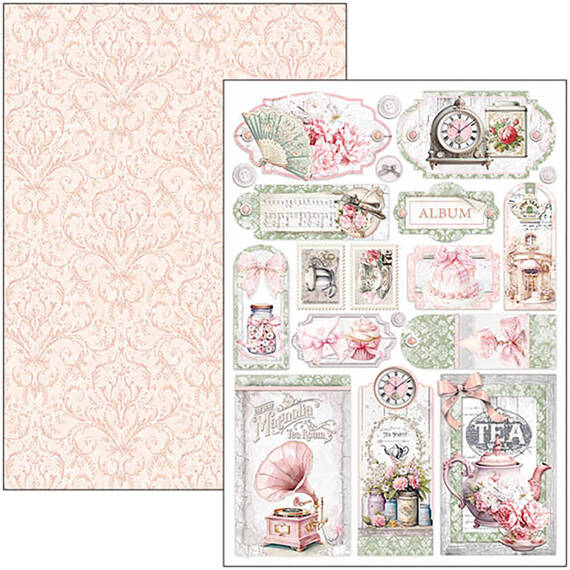 CIAO BELLA Satz 8 Stk doppelseitigen Scrapbooking Papier A4 - Timeless Moments