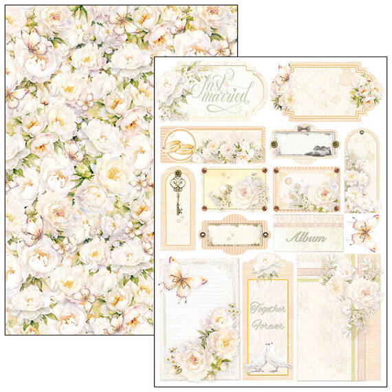 CIAO BELLA Satz 8Stk 21x30cm doppelseitigen Scrapbooking Papier - Always & Forever